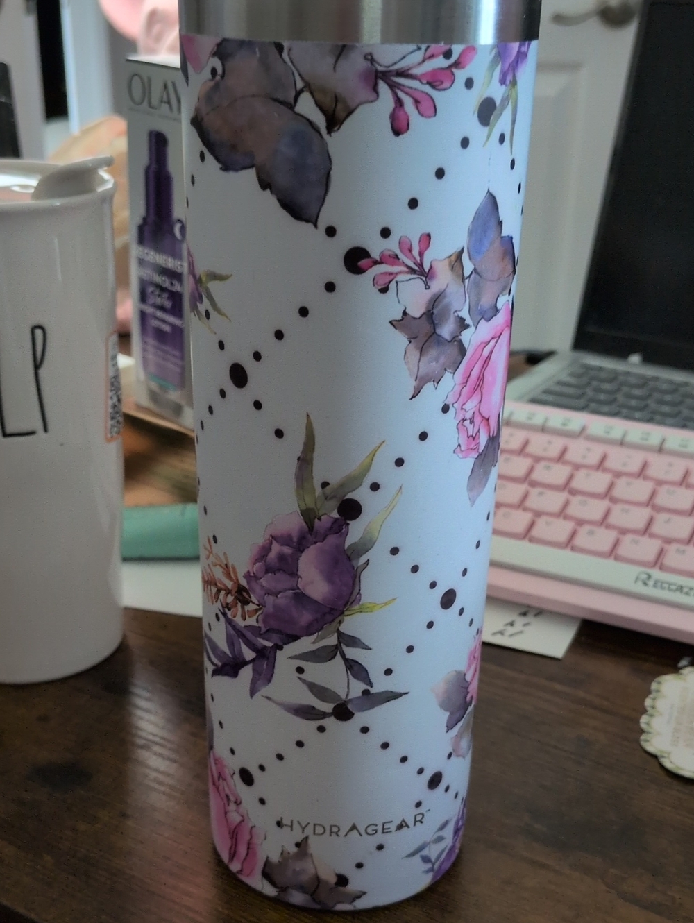 Hydragear Floral Stainless Water Bottle -